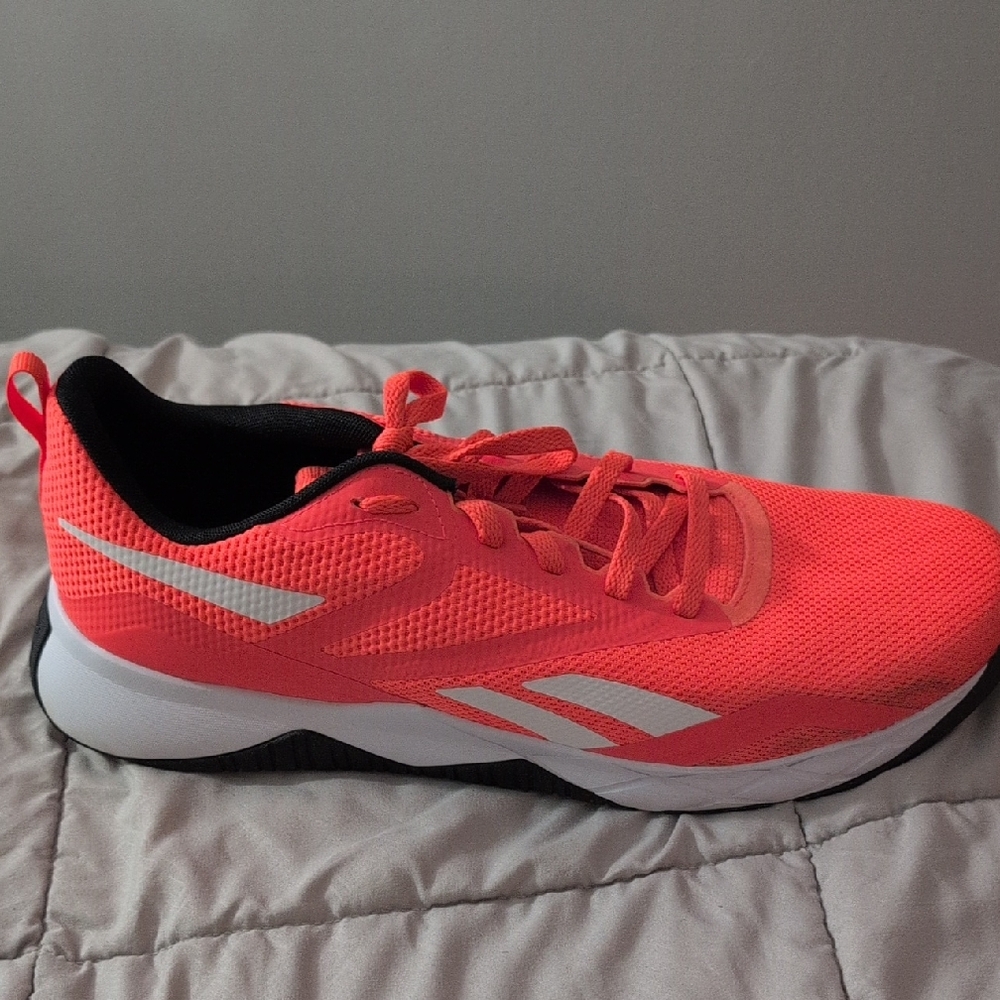 Reebok Men's Athletic Shoes in Bright Orange and White